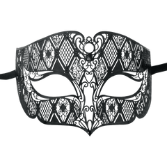 Burlesque-Boutique Men's Diamond Design Laser Cut Venetian Masquerade Mask