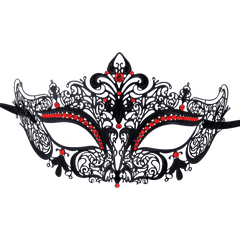 Burlesque-Boutique Women's Laser Cut Metal Venetian Crown Mask