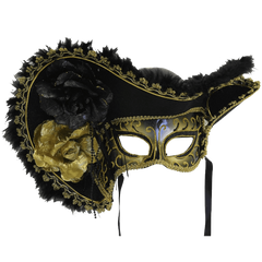 Forum Novelties Women's Adult Venetian Mask with Hat