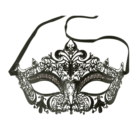 Burlesque-Boutique Women's Laser Cut Metal Venetian Crown Mask