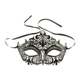 Burlesque-Boutique Women's Laser Cut Metal Venetian Crown Mask