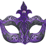 Farfallina Deco Black And Purple Mask