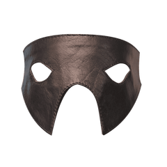 Genuine Real Black Leather Eye Mask